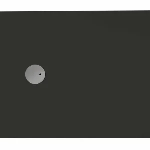 Hete Deal Piatto doccia antracite rettangolare acrilico Rocker Glass 100x120 cm