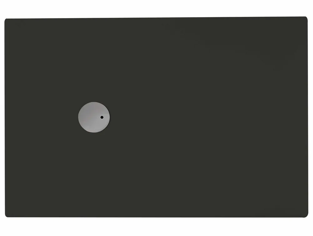 Hete Deal Piatto doccia antracite rettangolare acrilico Rocker Glass 100x120 cm