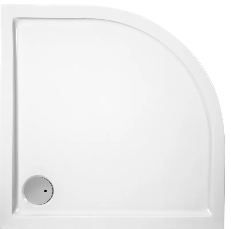Piatto doccia bianco lucido angolare acrilico Cinco Glass 80x80 cm Superprijs