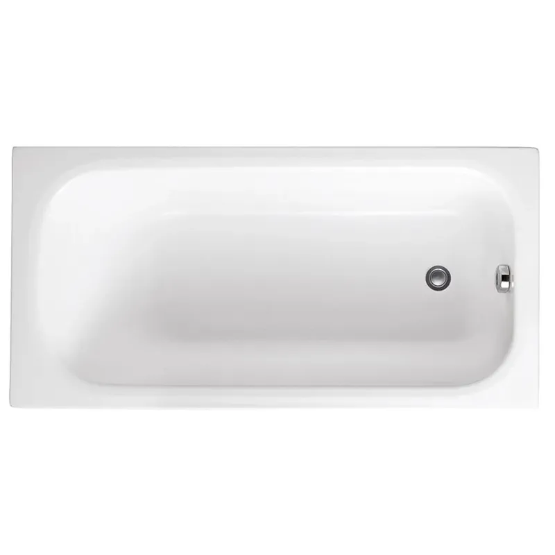 Favoriet Vasca bagno rettangolare bianca Astor Glass 105x70 cm