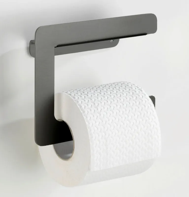 Porta rotolo in alluminio grigio antracite Montella Wenko Porta rotolo in alluminio grigio antracite Montella Wenko Echome Betrouwbaar