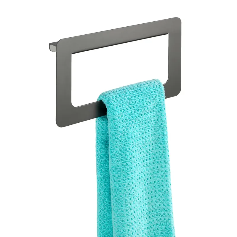 Koopje Porta asciugamani ad anello in alluminio grigio antracite Montella Wenko Porta asciugamani ad anello in alluminio grigio antracite Montella Wenko Echome