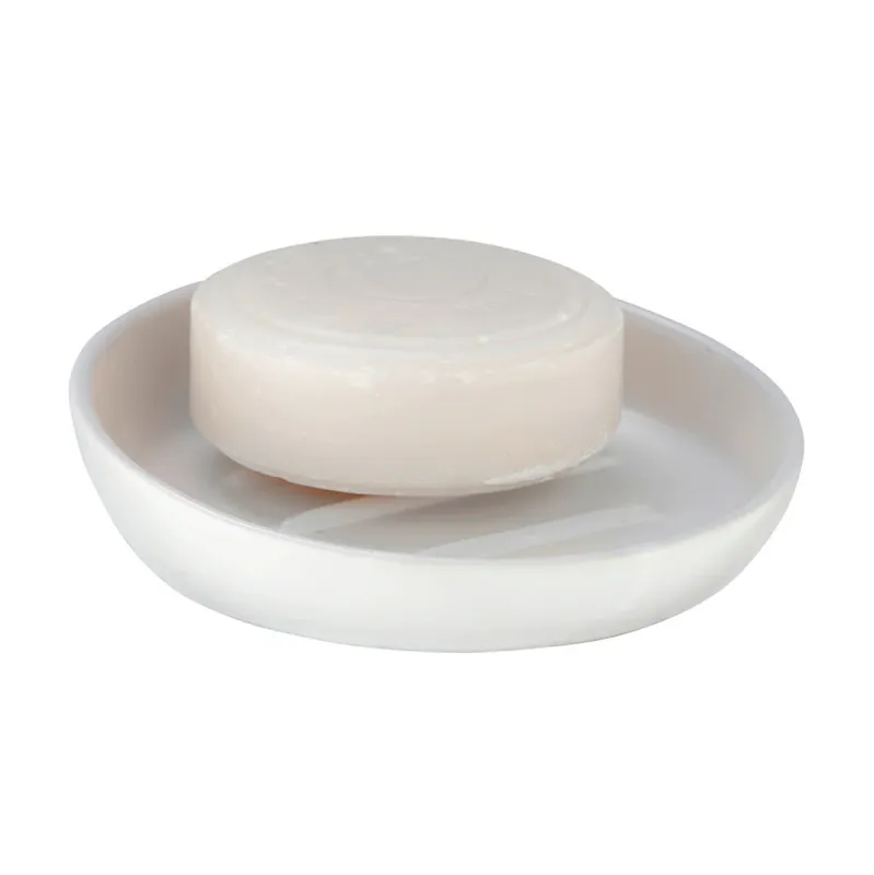 Korting Porta sapone in ceramica bianco satinato Badi Wenko Porta sapone in ceramica bianco satinato Badi Wenko Echome