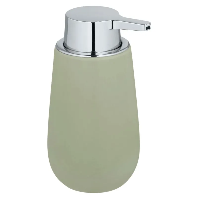 Uitverkoop Dispenser sapone in ceramica verde pistacchio satinato Badi Wenko Dispenser sapone in ceramica verde pistacchio satinato Badi Wenko Echome