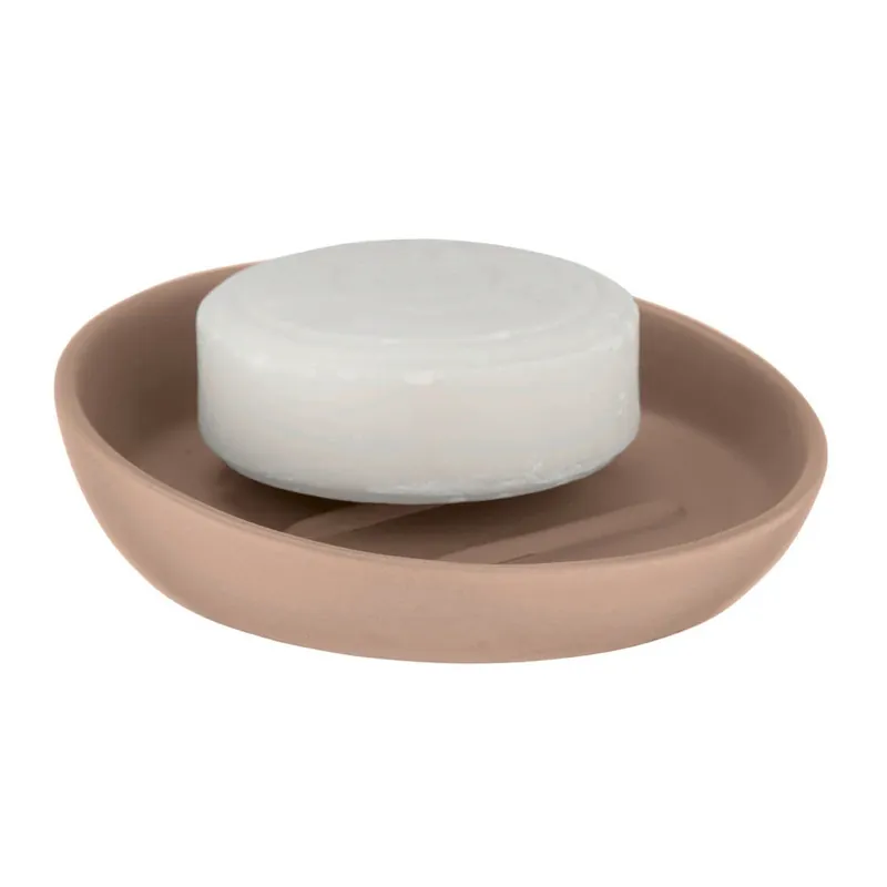 Porta sapone in ceramica sabbia satinato Badi Wenko Porta sapone in ceramica sabbia satinato Badi Wenko Echome Bestel Nu