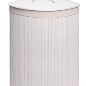 Flitsaanbieding Cesto porta biancheria in bambù con coperchio angolare Balu Metaform Cesto porta biancheria in bambù con coperchio angolare Balu Metaform Echome