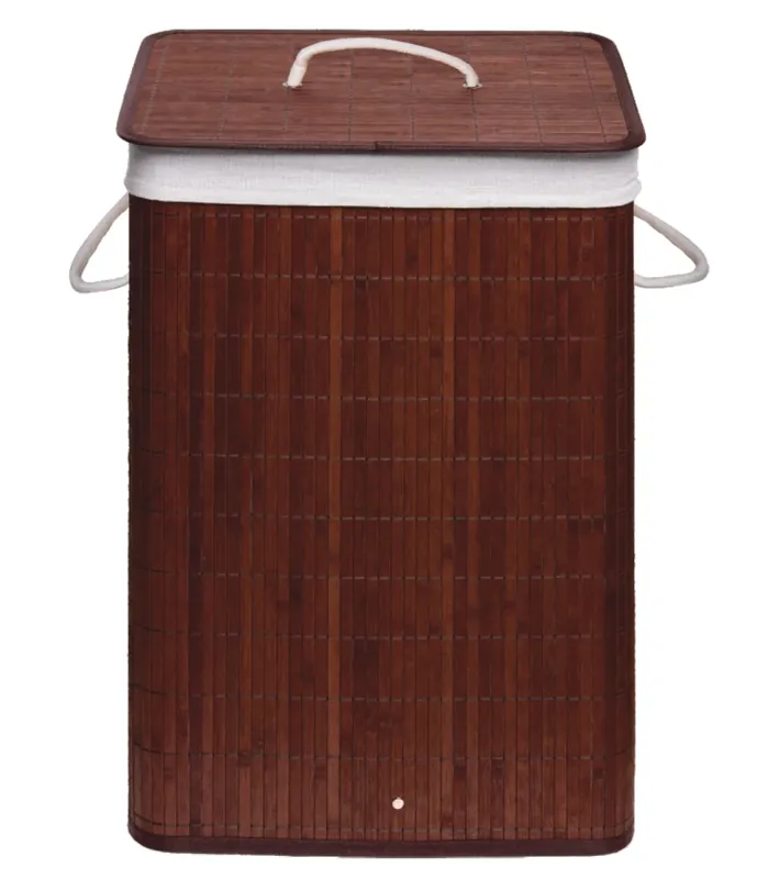 Cesto porta biancheria in bambù con coperchio rettangolare Balu Metaform Cesto porta biancheria in bambù con coperchio rettangolare Balu Metaform Echome Merkproduct