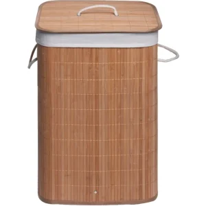Cesto porta biancheria in bambù con coperchio rettangolare Balu Metaform Cesto porta biancheria in bambù con coperchio rettangolare Balu Metaform Echome Meest Verkocht
