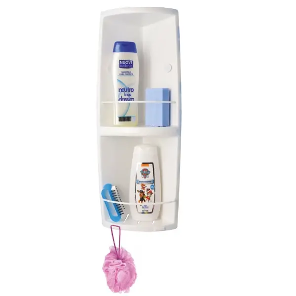 Nieuw Mensola doccia angolare con2 ripiani porta oggetti Airone Saniplast Mensola doccia angolare con2 ripiani porta oggetti Airone Saniplast Echome
