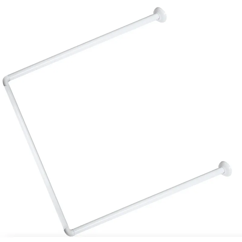 Exclusieve Aanbieding Tubo bastone per tenda doccia in alluminio bianco Metaform 125÷225 cm