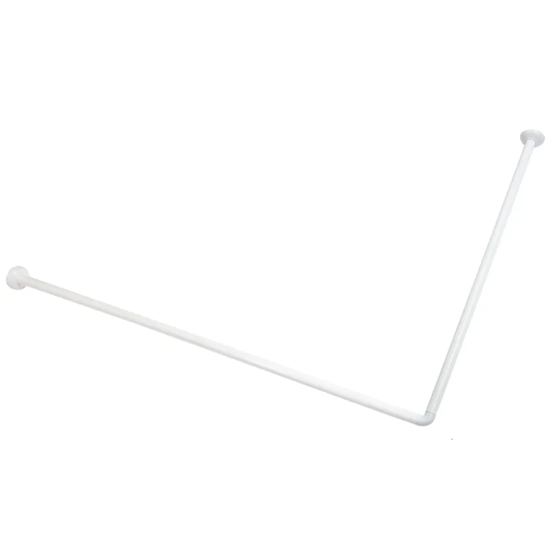 Meest Verkocht Tubo bastone per tenda doccia in alluminio bianco Metaform 125÷225 cm