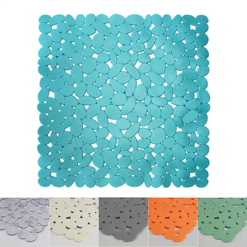 Tappetino da doccia quadrato con sassolini antiscivolo in PVC Saniplast Tappetino da doccia quadrato con sassolini antiscivolo in PVC Saniplast Echome Laatste Versie