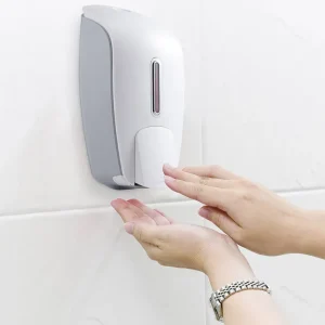 Dispenser bianco manuale per sapone da parete Deluxe Dispenser bianco manuale per sapone da parete Deluxe Echome Fabrieksprijs