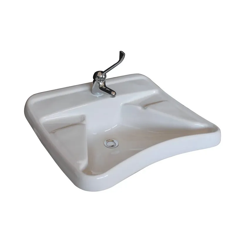 Finale Uitverkoop Lavabo bagno ergonomico bianco disabili Civita Lavabo bagno ergonomico bianco disabili Civita Echome