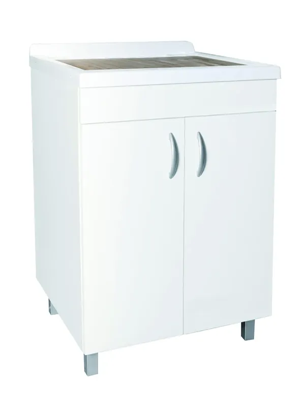Mobiletto 2 ante lavatoio bianco Ix-Box Morini 60x50 cm Seizoensaanbieding