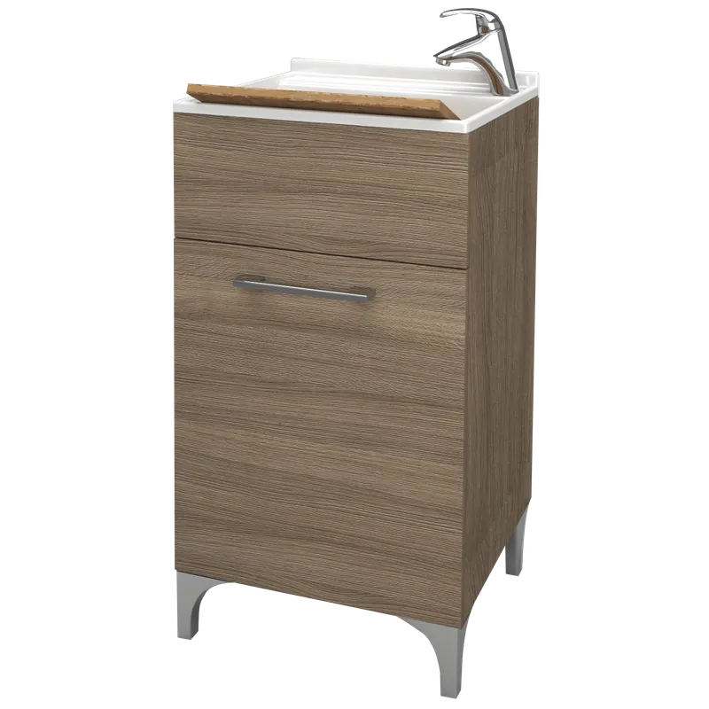 Mobiletto lavatoio bianco anta bagno Crea Savinidue Mobiletto lavatoio bianco anta bagno Crea Savinidue Echome Exclusieve Aanbieding