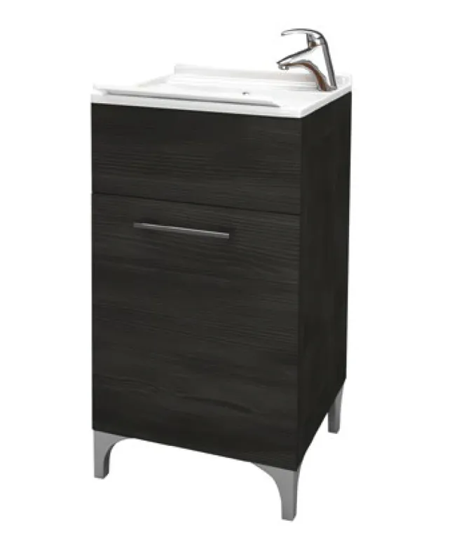 Mobiletto lavatoio bianco anta bagno Crea Savinidue Mobiletto lavatoio bianco anta bagno Crea Savinidue Echome Gecertificeerd