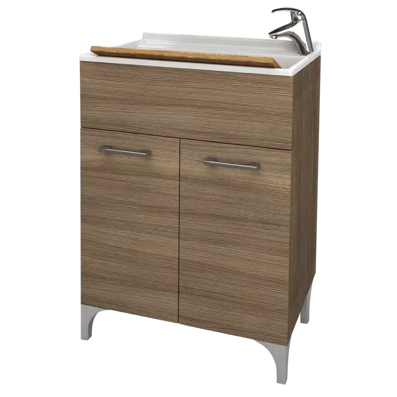 Mobiletto lavatoio bianco 2 ante bagno Crea Savinidue 50x50 cm Laatste Versie
