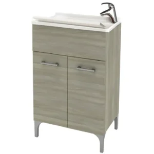 Mobiletto lavatoio bianco 2 ante bagno Crea Savinidue 50x50 cm Koop Vandaag