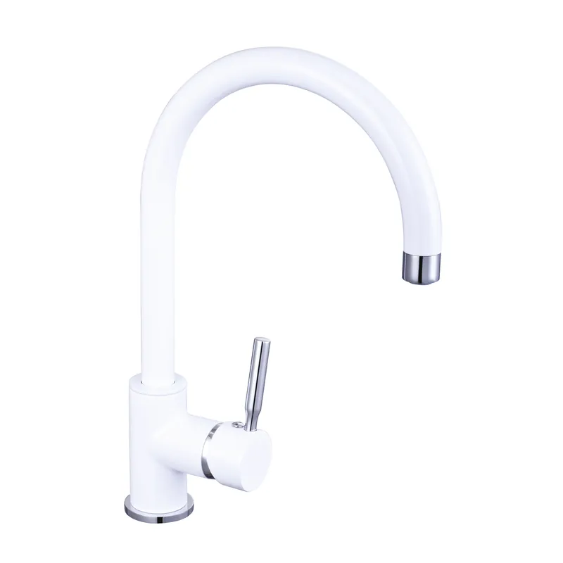 Miscelatore monocomando bianco canna girevole Tauron Miscelatore monocomando bianco canna girevole Tauron Echome Koop Online