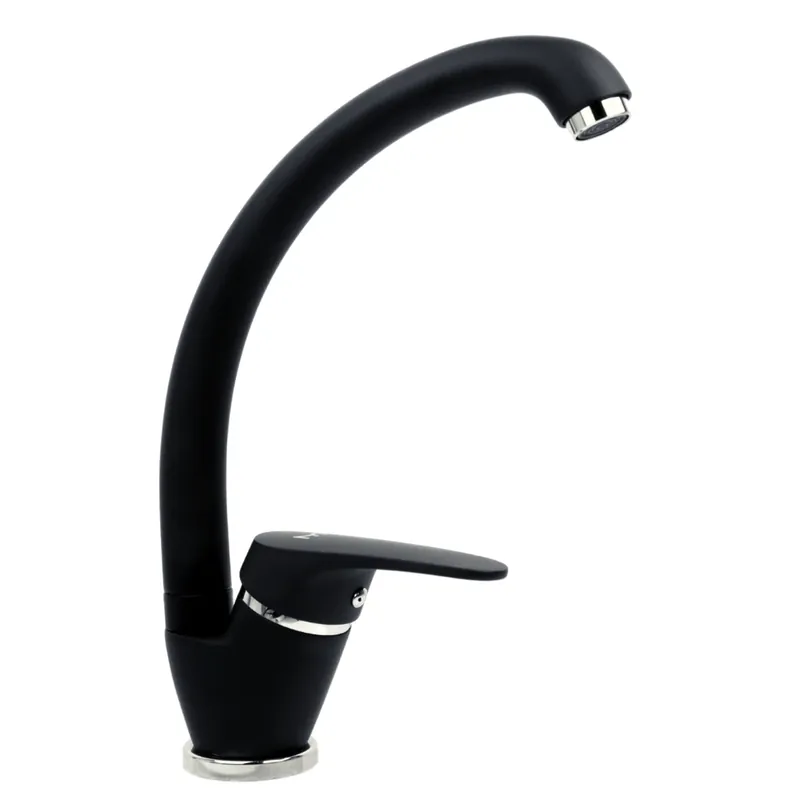 Miscelatore monocomando monoforo nero canna girevole Benny Miscelatore monocomando monoforo nero canna girevole Benny Echome Beperkte Voorraad