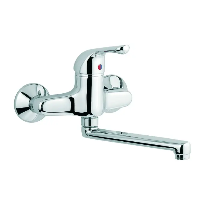 Weekendaanbieding Miscelatore monocomando cromato girevole parete Laos Argo Miscelatore monocomando cromato girevole parete Laos Argo Echome
