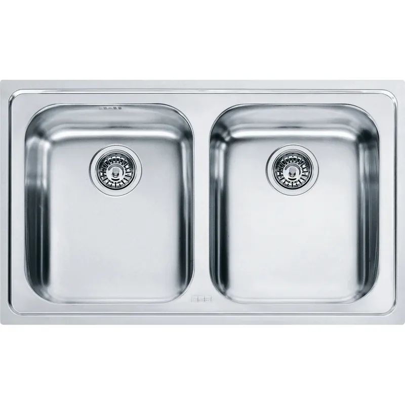 Flitsaanbieding Lavello incasso LLX 620 inox 2 vasche Logica Line Franke Lavello incasso LLX 620 inox 2 vasche Logica Line Franke Echome