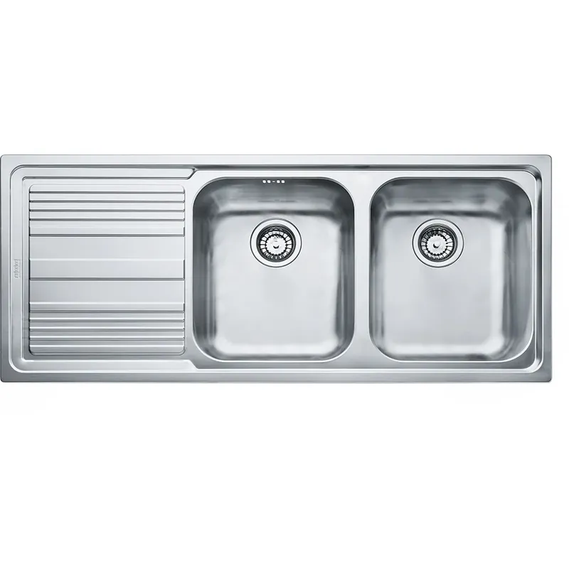 Gereduceerde Prijs Lavello incasso LLX 621 inox 2 vasche gocciolatoio sinistra Logica Line Franke Lavello incasso LLX 621 inox 2 vasche gocciolatoio sinistra Logica Line Franke Echome