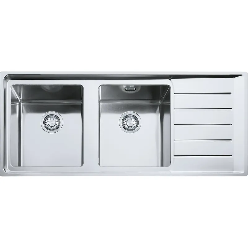 Lavello incasso NPX 621 gocciolatoio destra 2 vasche Neptune Plus Franke Lavello incasso NPX 621 gocciolatoio destra 2 vasche Neptune Plus Franke Echome Gratis Retour