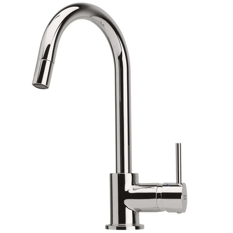 Bestel Nu Miscelatore monocomando canna girevole cromato Florida Franke Miscelatore monocomando canna girevole cromato Florida Franke Echome