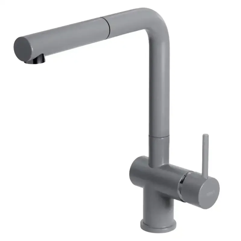Nieuw Miscelatore monocomando con canna girevole e doccetta estraibile Stream Plus Elleci Miscelatore monocomando con canna girevole e doccetta estraibile Stream Plus Elleci Echome