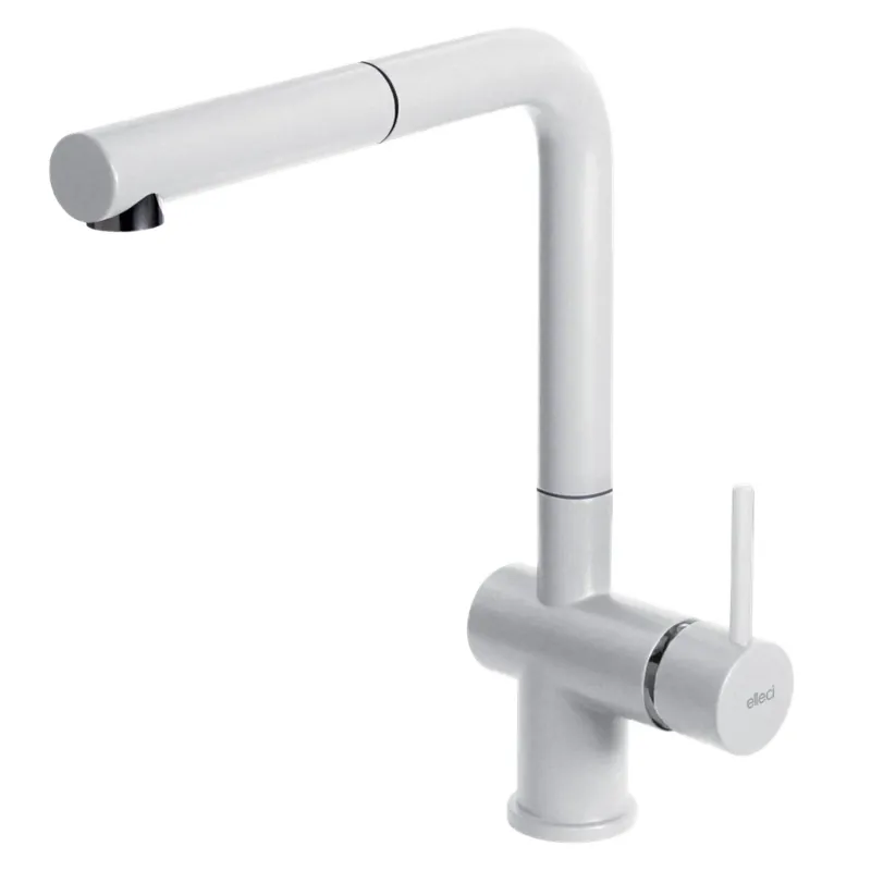 Beste Prijs Miscelatore monocomando con canna girevole e doccetta estraibile Stream Plus Elleci Miscelatore monocomando con canna girevole e doccetta estraibile Stream Plus Elleci Echome