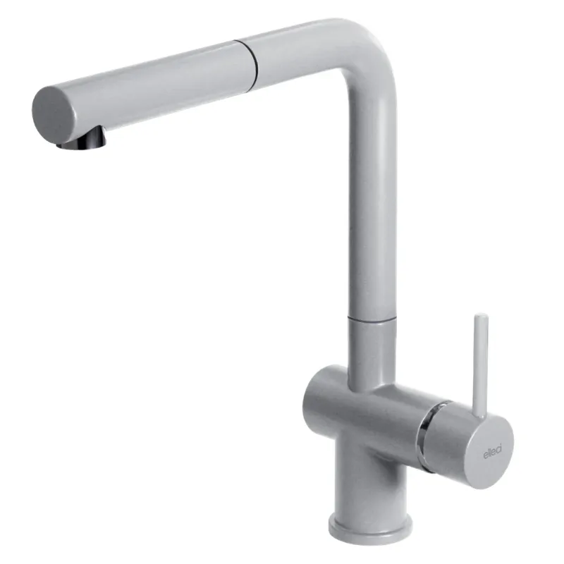 Miscelatore monocomando con canna girevole e doccetta estraibile Stream Plus Elleci Miscelatore monocomando con canna girevole e doccetta estraibile Stream Plus Elleci Echome Bestel Nu