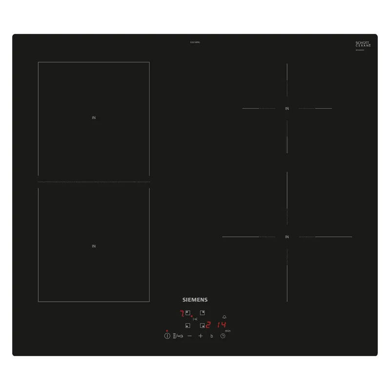 Piano induzione in vetroceramica 60 cm IQ500 EE631BPB1E Siemens Piano induzione in vetroceramica 60 cm IQ500 EE631BPB1E Siemens Echome Op = Op