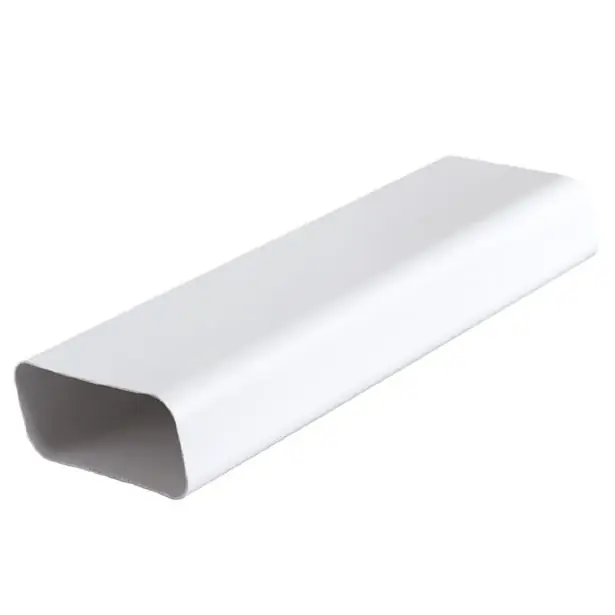 Actieprijs Tubo rettangolare in PVC bianco per aerazione canalizzata First 120x60 mm