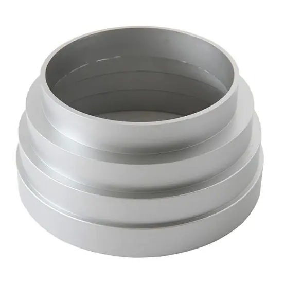 Cono riduzione da 125 a 100 mm per tubo non bicchierato ABS cromato satinato First Cono riduzione da 125 a 100 mm per tubo non bicchierato ABS cromato satinato First Echome Hete Deal
