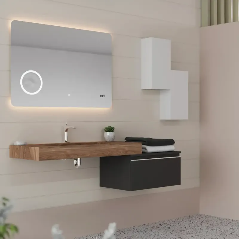 Lavabo sospeso in HPL Idea Savinidue Lavabo sospeso in HPL Idea Savinidue Echome Gecertificeerd