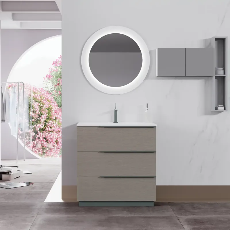 Mobile base terra da 100 centimetri con lavabo 3 cassetti Oikos Savinidue Mobile base terra da 100 centimetri con lavabo 3 cassetti Oikos Savinidue Echome Populair