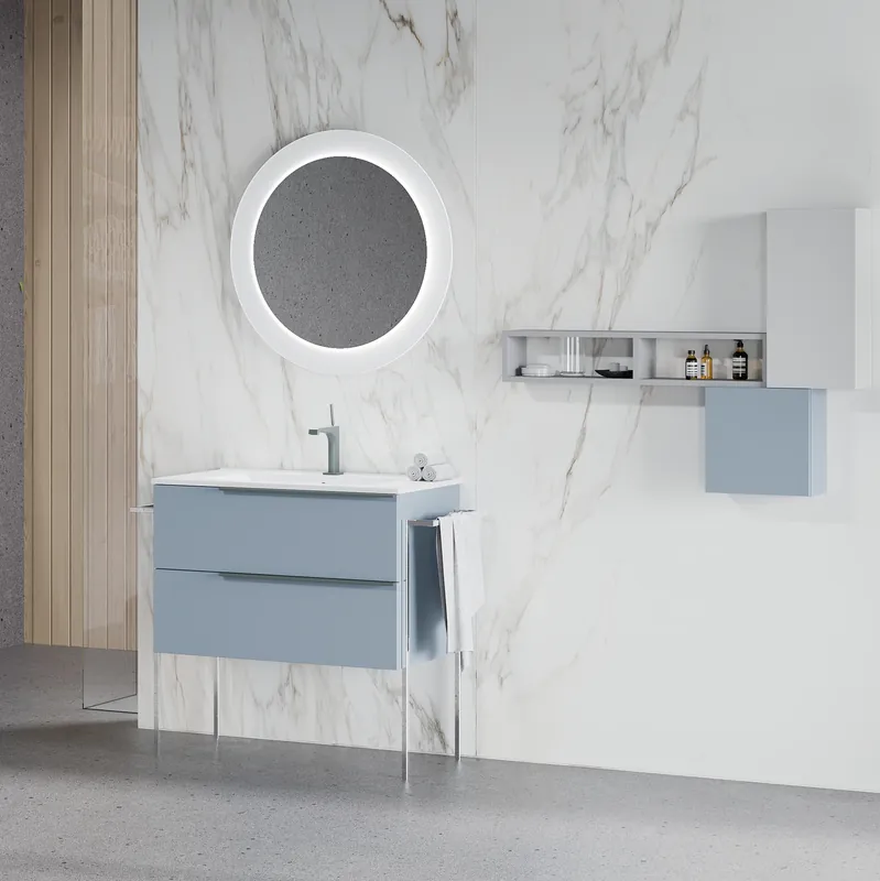 Mobile sospeso da 80 centimetri con lavabo e 2 cassetti Oikos Savinidue Mobile sospeso da 80 centimetri con lavabo e 2 cassetti Oikos Savinidue Echome Veilige Betaling