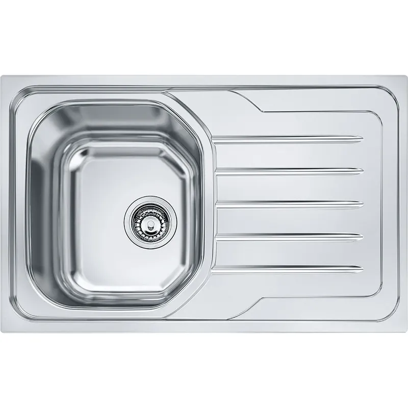 Lavello incasso OLX 611 inox gocciolatoio destra Onda Line Franke Lavello incasso OLX 611 inox gocciolatoio destra Onda Line Franke Echome Snelle Levering