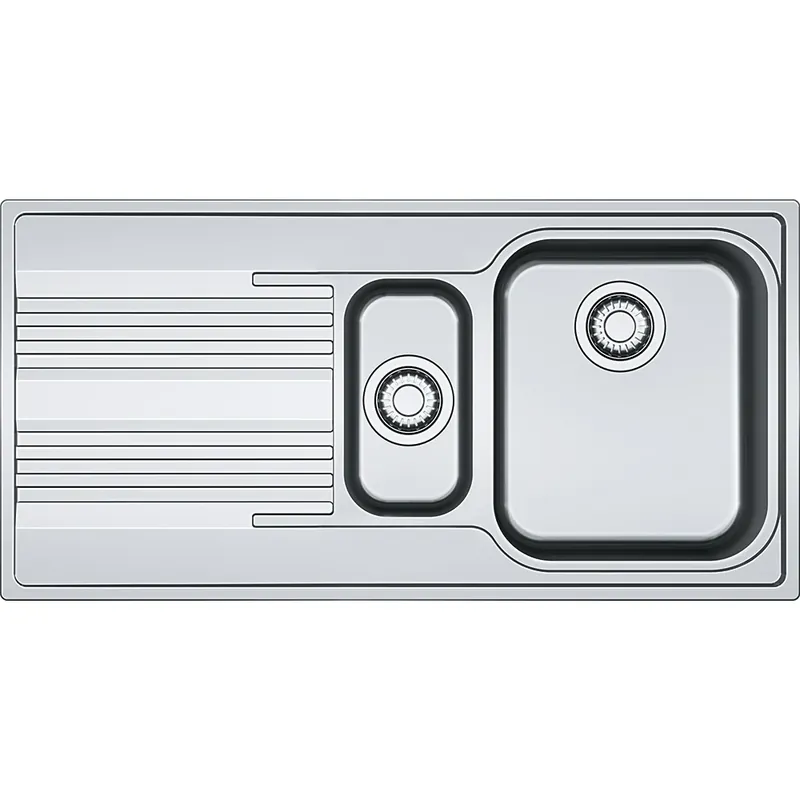Lavello incasso SRX 651 inox 2 vasche gocciolatoio sinistra Smart Franke Lavello incasso SRX 651 inox 2 vasche gocciolatoio sinistra Smart Franke Echome Superprijs