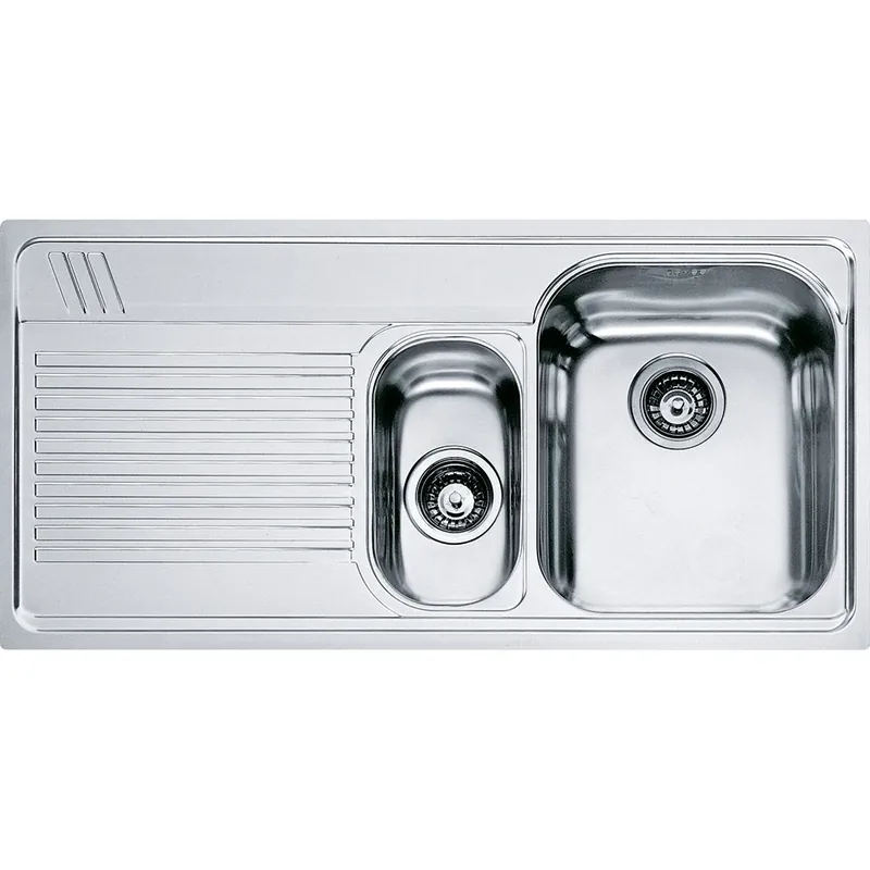Lavello incasso AMX 651 inox 2 vasche gocciolatoio sinistra Armonia Franke Lavello incasso AMX 651 inox 2 vasche gocciolatoio sinistra Armonia Franke Echome Seizoensaanbieding