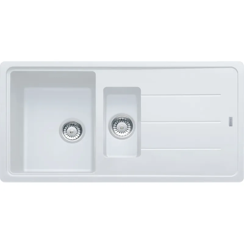 Lavello reversibile BFG 651 fragranite bianco 2 vasche Boston Franke Lavello reversibile BFG 651 fragranite bianco 2 vasche Boston Franke Echome Direct Beschikbaar