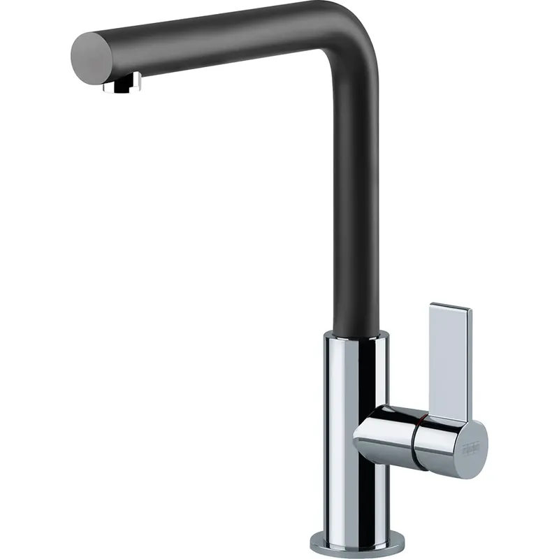 Direct Beschikbaar Miscelatore monocomando canna girevole nero Neptune Evo Franke Miscelatore monocomando canna girevole nero Neptune Evo Franke Echome