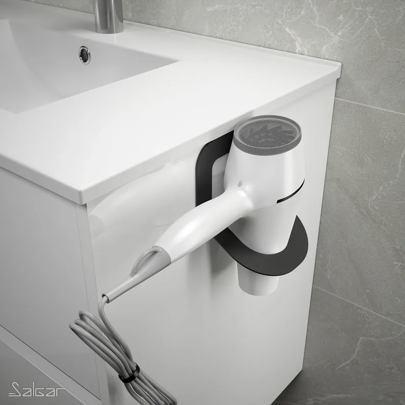 Beperkte Voorraad Supporto asciugacapelli mobile bagno Acc Minimal Salgar Supporto asciugacapelli mobile bagno Acc Minimal Salgar Echome