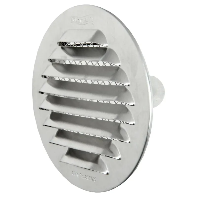 Premium Griglia metallica tonda imbocco “S” Ventilazione First 100 mm - Alluminio