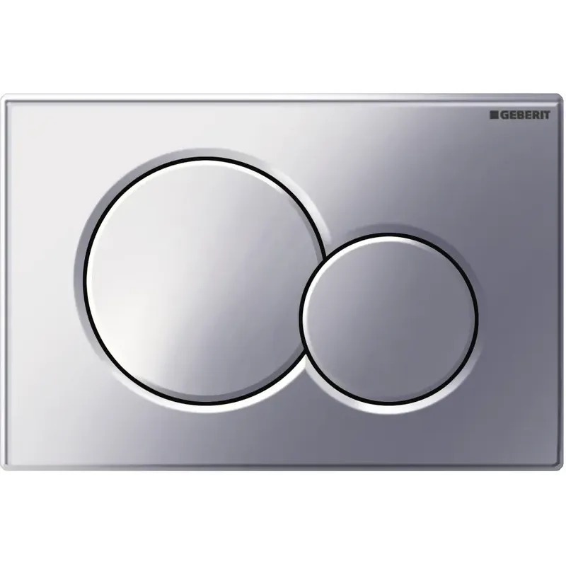 Lage Kosten Placca cromata lucida con doppio pulsante Sigma01 Geberit Placca cromata lucida con doppio pulsante Sigma01 Geberit Echome