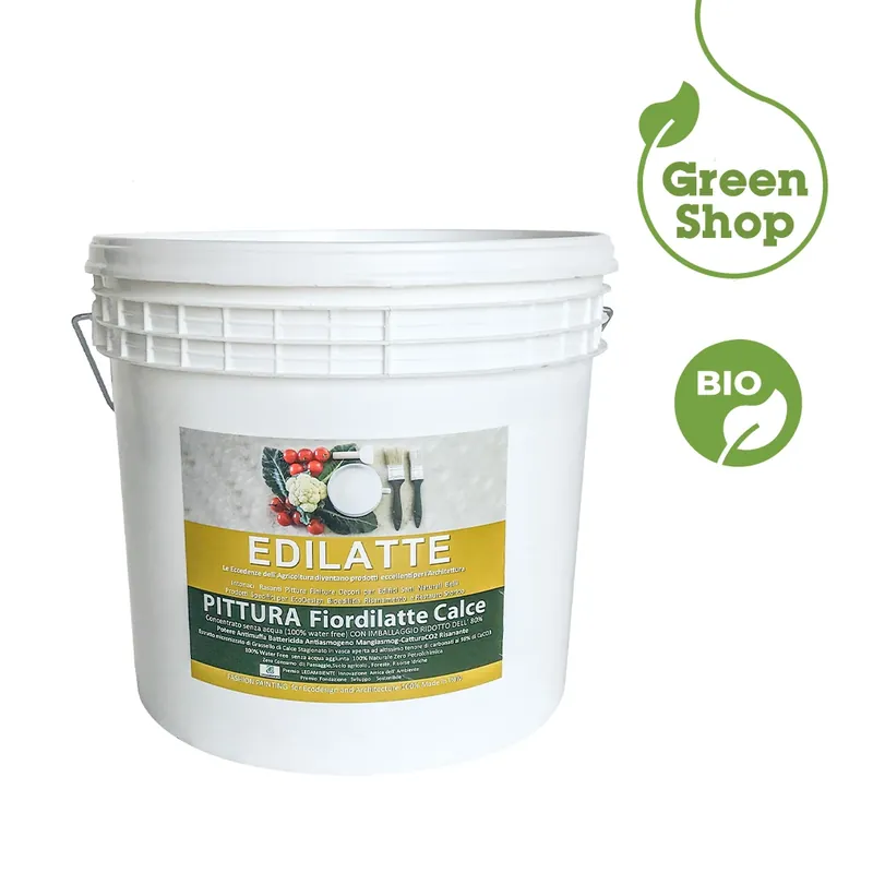 Pittura Fiordilatte certificata Bio Water Free Batteriostatica Edilatte 20 kg Beperkte Voorraad