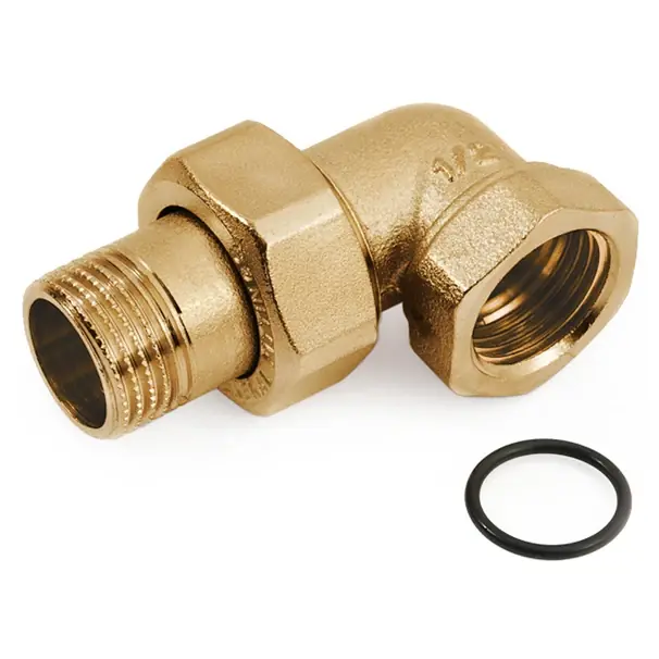 Express Levering Raccordo angolo MF O-Ring radiatore ottone 2700 General Fittings 1 1/2”