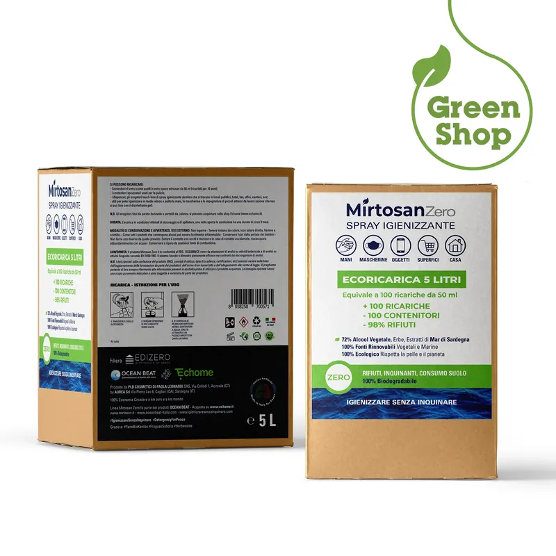 MirtosanZero igienizzante Ecoricarica da 5 litri MirtosanZero igienizzante Ecoricarica da 5 litri Echome Bestseller
